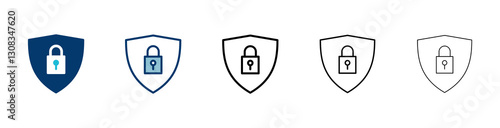Security icon vector isolated on white background. protection icon. privacy. vpn