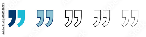 Free Download Quote icon vector isolated on white background. Quote sign icon. Quotation mark symbol. - GFXLoad