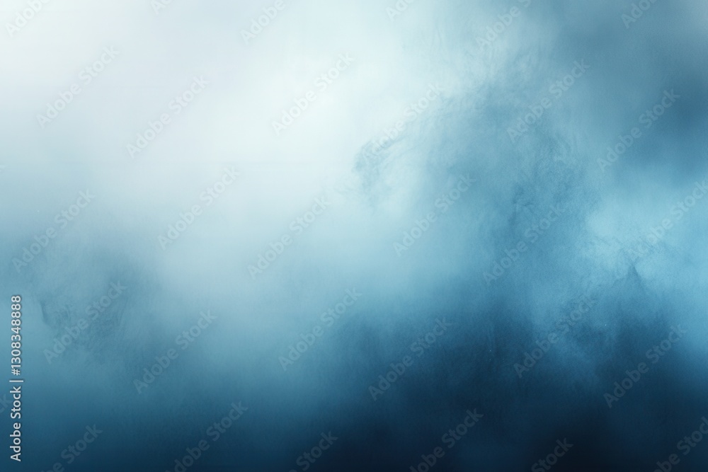 Obraz premium Emotional abstract background conveying sadness with muted blue and gray tones and blurred soft edges Generative AI