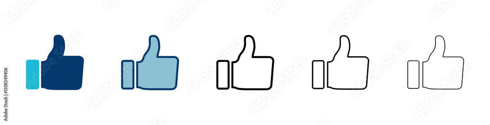 like icon vector isolated on white background. Thumbs up icon. social media icon like icon vector isolated on white background. Thumbs up icon. social media icon