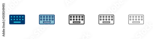 Keyboard icon vector isolated on white background. keyboard vector symbol