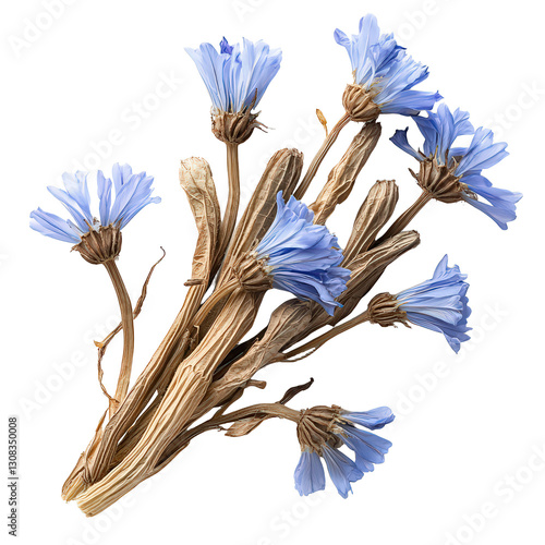 Chicory Root isolated on transparent background, png