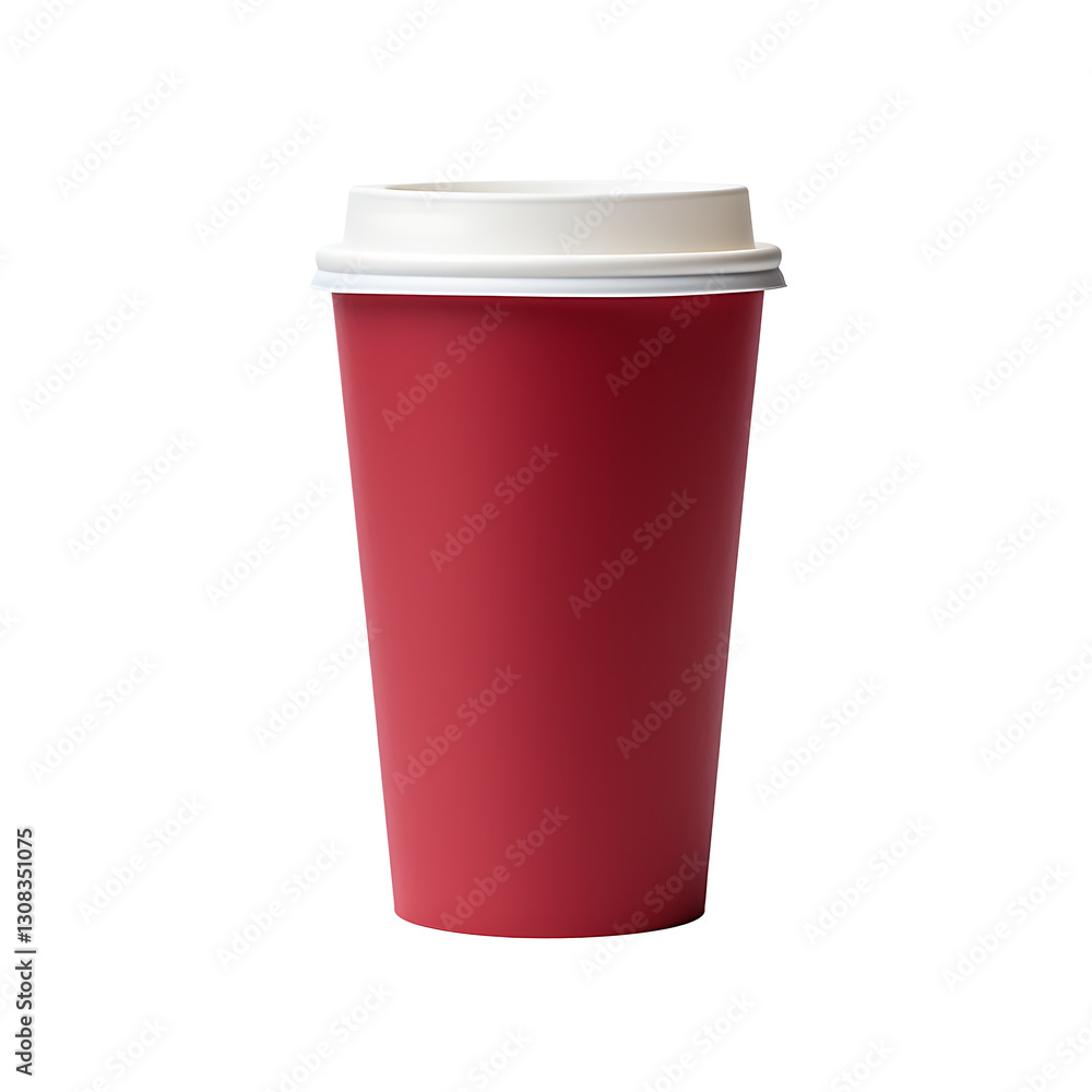 Red Paper Cup Isolated on transparent background Red Paper Cup Isolated on transparent background