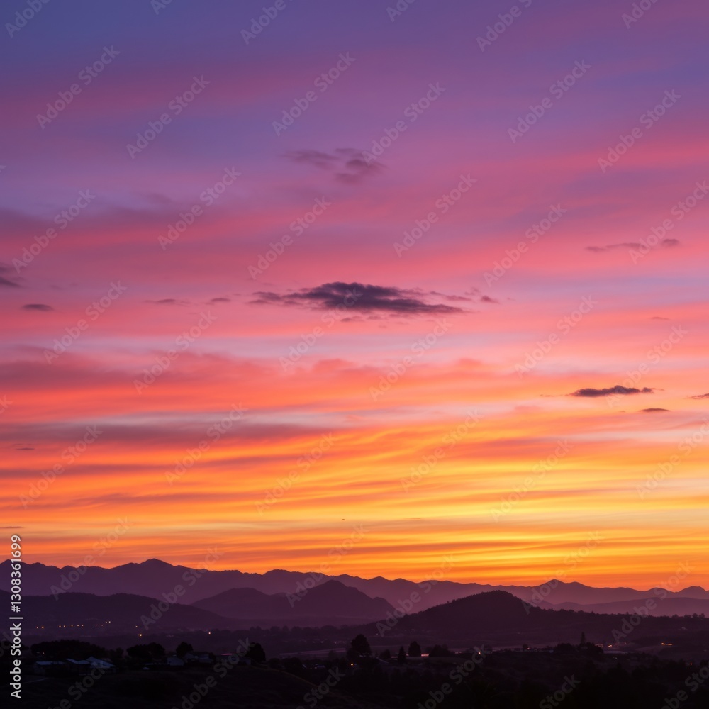 Fototapeta premium Gradient Sunset Landscape