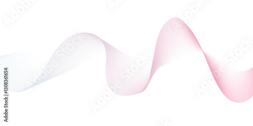 Abstract modern pink blend futuristic energy sound waves technology concept white background. vector wave line in vector business texture. Pattern line blend curve flow futuristic background.	