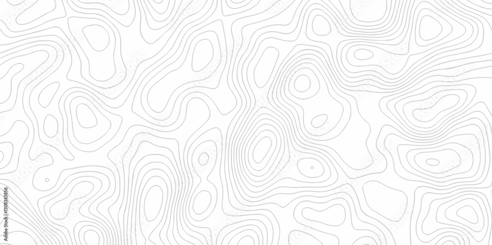 Geography landscape Topo contour map on white background, Topographic contour lines. Seamless pattern with lines Topographic map. Geographic mountain relief diagram line wave carve design.
Geography landscape Topo contour map on white background, Topographic contour lines. Seamless pattern with lines Topographic map. Geographic mountain relief diagram line wave carve design.