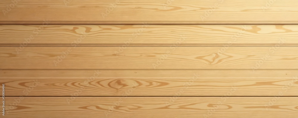 Fototapeta premium Horizontal, light oak wood paneling, subtle groove detail, background, backdrop, veneer