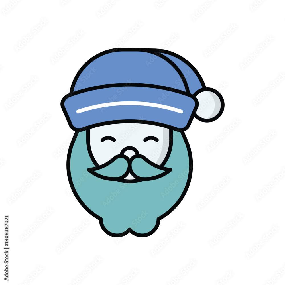 Santa Claus icon isolated on a white background. Vector illustration. Santa Claus icon isolated on a white background. Vector illustration.