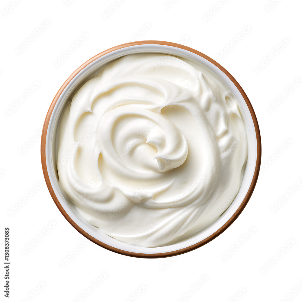 Bowl of Whipped Cream Isolated on transparent background Bowl of Whipped Cream Isolated on transparent background