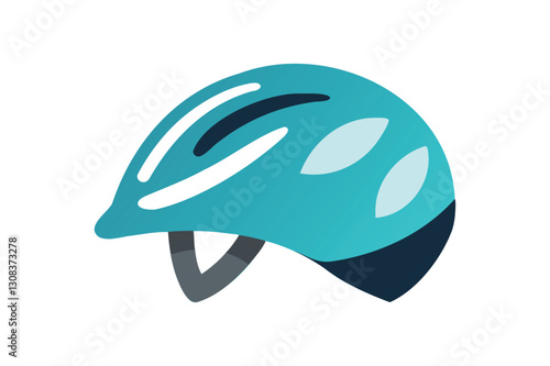 Bicycle helmet vector on white background