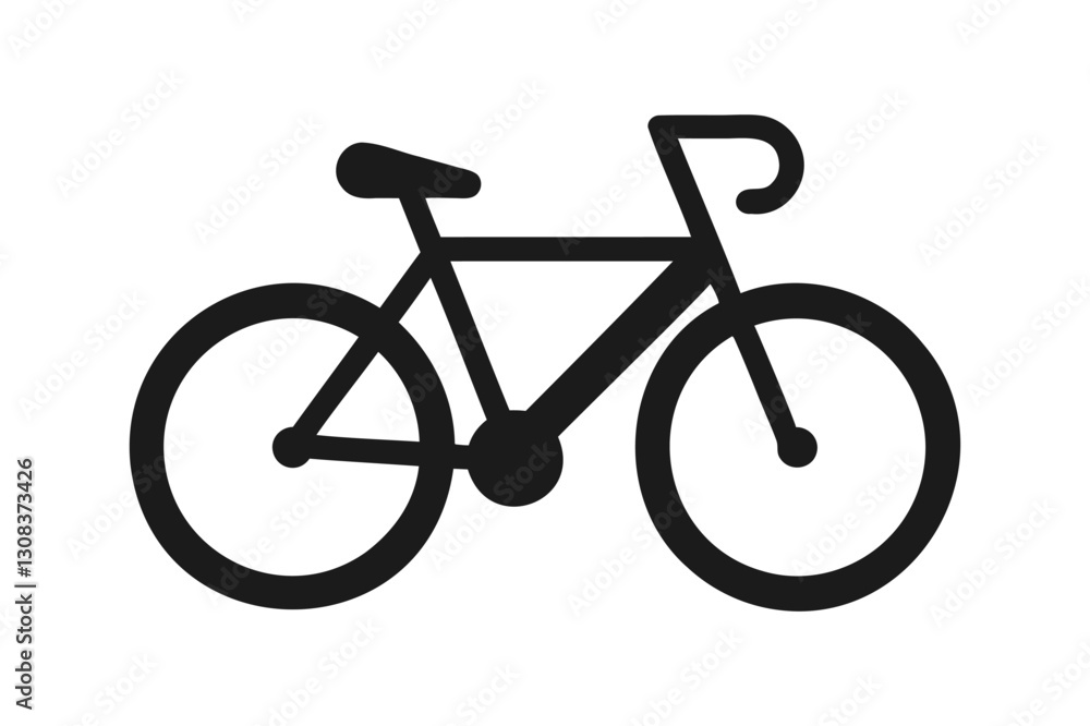 Bicycle icon vector on white background Bicycle icon vector on white background