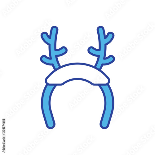 Reindeer Antlers icon isolated on a white background. Vector illustration.