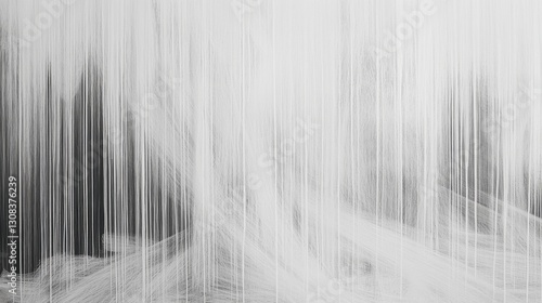 Ethereal Abstract Art with Vertical Lines and Soft Grey Tones