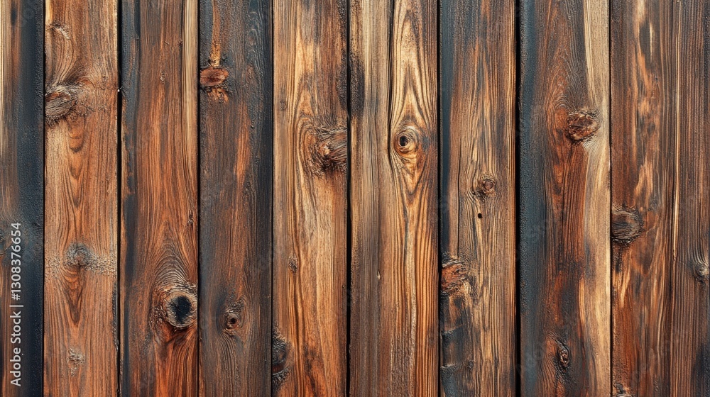 Natural Wood Grain Texture on Rustic Wooden Planks Background Natural Wood Grain Texture on Rustic Wooden Planks Background