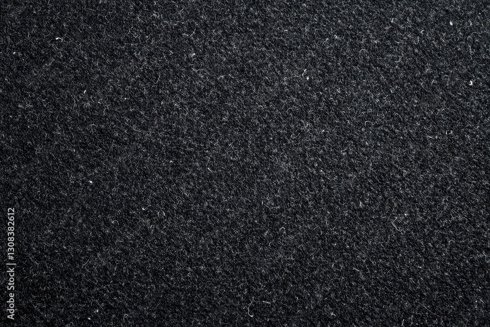 Fototapeta premium Flat black textured background with subtle noise and scattered white specks, minimalist concept for corporate branding and editorial layouts.