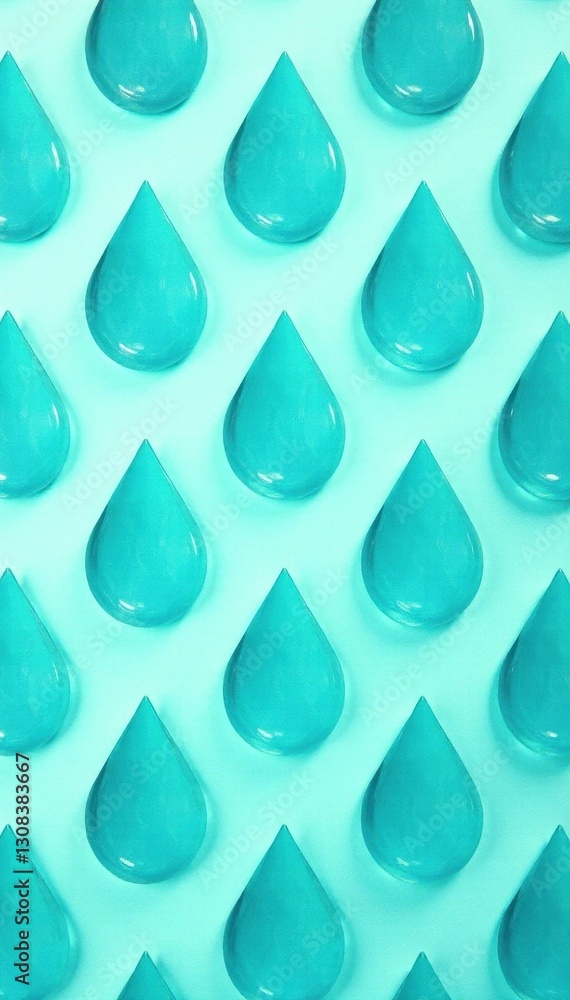 Abstract teal teardrop raindrop seamless pattern , bright, pattern, modern Abstract teal teardrop raindrop seamless pattern , bright, pattern, modern