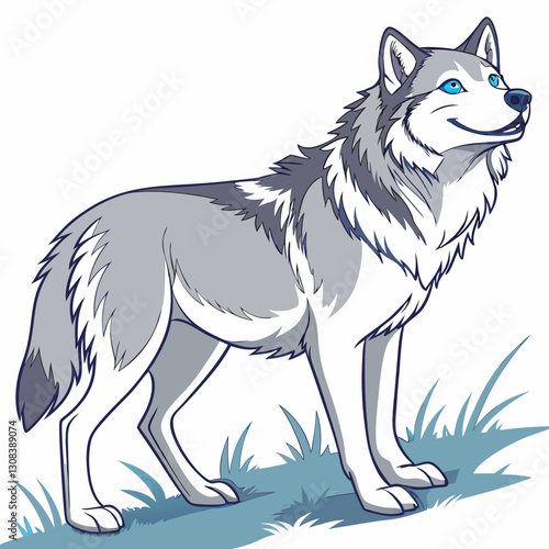 Siberian Husky Dog Vector