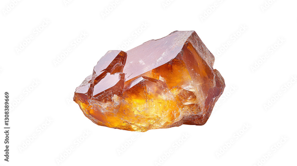 A large, yellow rock sits on a white background A large, yellow rock sits on a white background