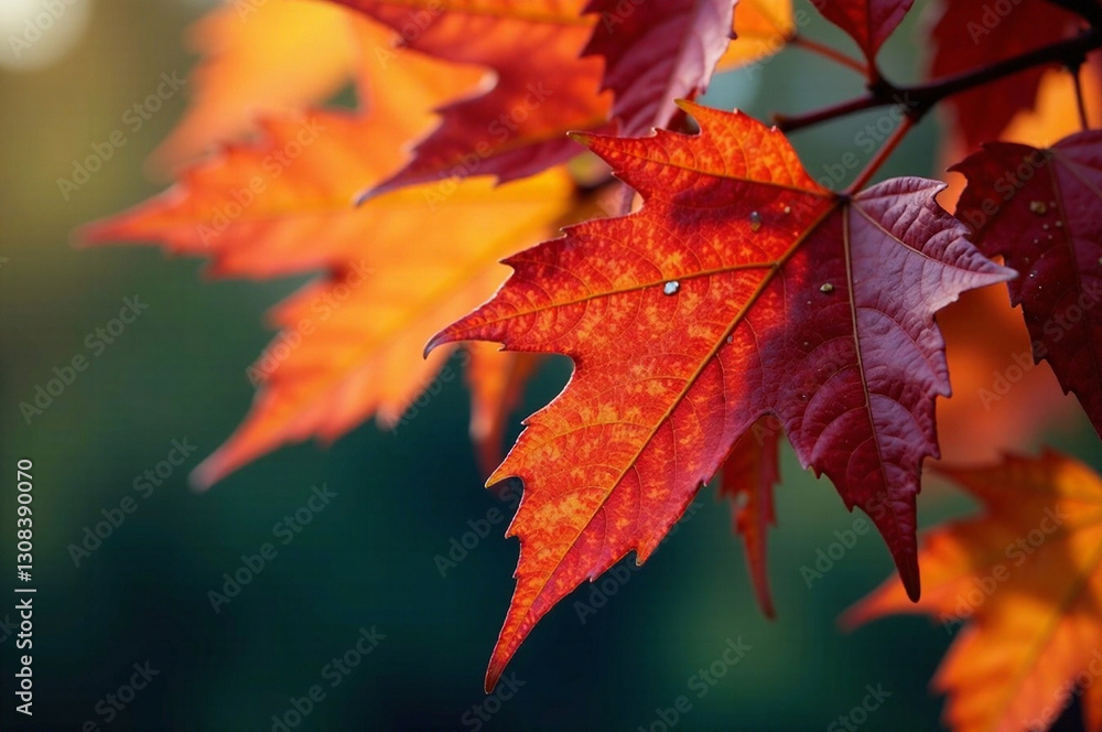 Close-up of vibrant autumn leaves, showcasing a rich color palette in an artistic arrangement. Focus on depth and mood, evoke a sense of warmth and serenity. Use dramatic lighting and a captivating Close-up of vibrant autumn leaves, showcasing a rich color palette in an artistic arrangement. Focus on depth and mood, evoke a sense of warmth and serenity. Use dramatic lighting and a captivating