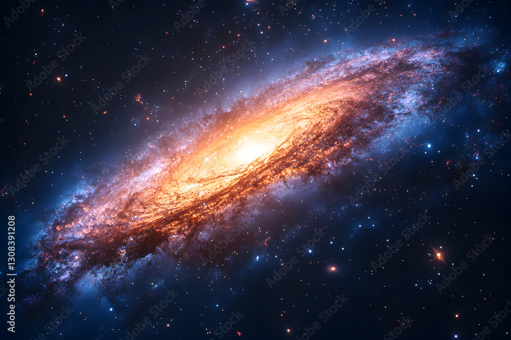 Fototapeta premium A breathtaking space photograph, revealing the universe in stunning detail