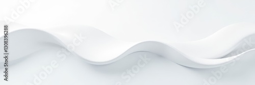 Abstract white wave texture, vertical fade background, banner, visual