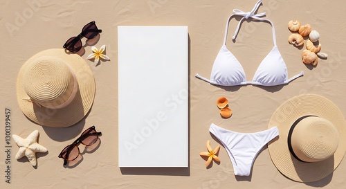 Trendy Ladies' Beachwear Mockup for Summer Vacation – Modern & Stylish