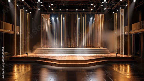 Grand Stage Design with Stunning Lighting