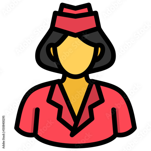 Air Hostess Icon