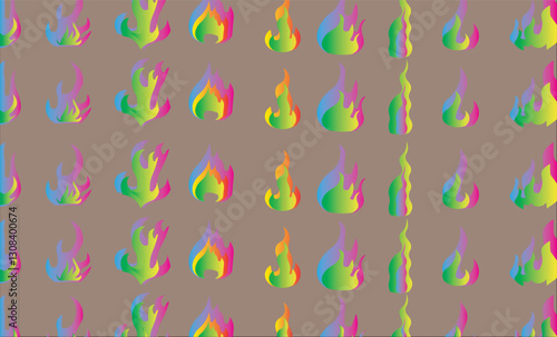 seamless pattern fire