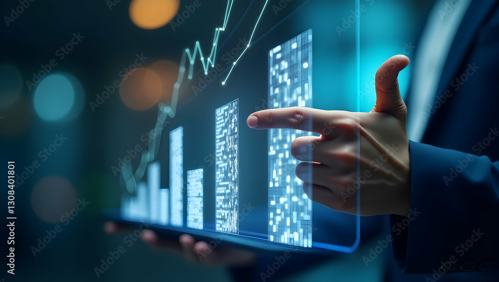 Hands Manipulating Floating Charts for Data-Driven Business Strategies Hands Manipulating Floating Charts for Data-Driven Business Strategies
