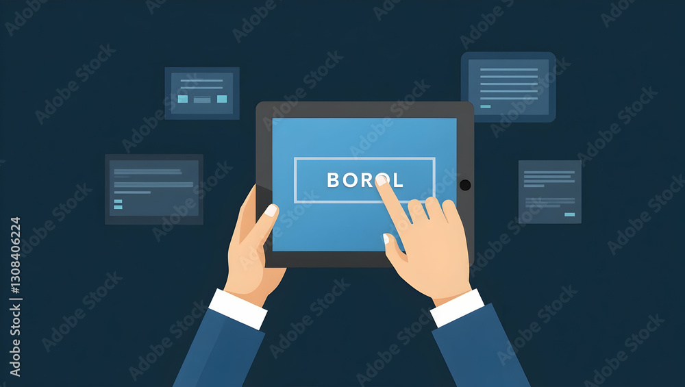 Hands Interacting with Virtual Poll Options: A Conceptual Photo Stock Illustration of Interactive Voting Mechanisms on Digital Platforms with Empty Space for Customization Hands Interacting with Virtual Poll Options: A Conceptual Photo Stock Illustration of Interactive Voting Mechanisms on Digital Platforms with Empty Space for Customization