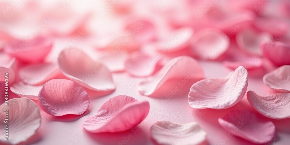 A Soft Focus Display of Delicate Pink Petals on a Smooth Surface, Evoking Feelings of Romance and Serenity A Soft Focus Display of Delicate Pink Petals on a Smooth Surface, Evoking Feelings of Romance and Serenity