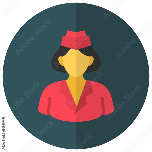 Air Hostess Icon