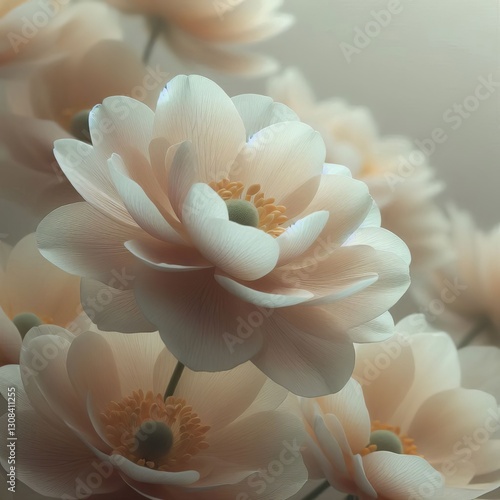 Pale Petals Light washed out colors almost translucent or whitis photo