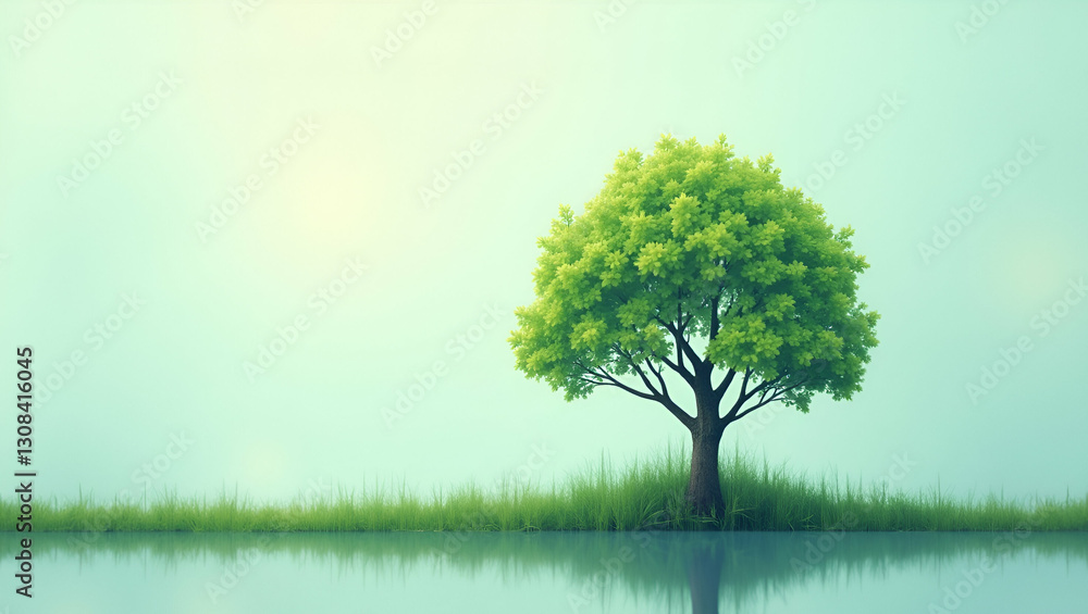 Holographic Tree Icon: Visualizing Carbon Reduction and Sustainability Metrics for Eco-Friendly Concepts in Stock Photos with Space for Customization Holographic Tree Icon: Visualizing Carbon Reduction and Sustainability Metrics for Eco-Friendly Concepts in Stock Photos with Space for Customization