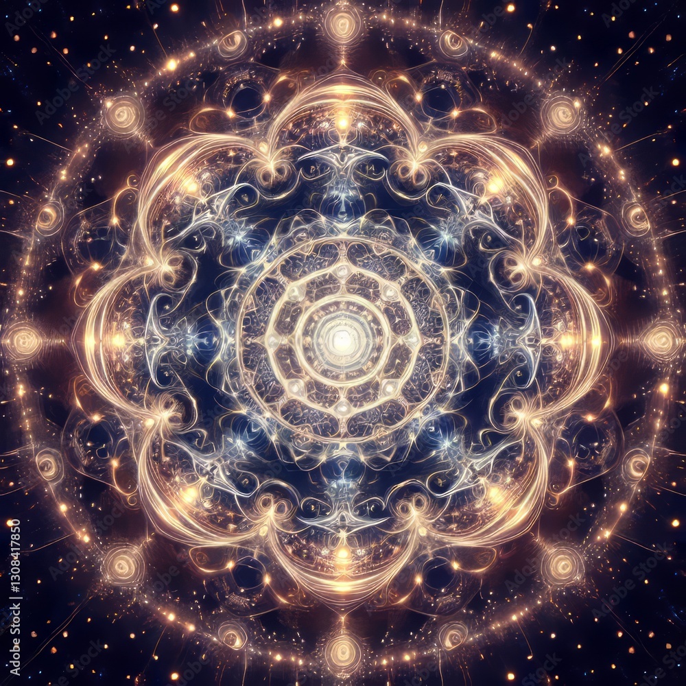 Light Fractal Pattern Selfrepeating intricate pattern of light r Light Fractal Pattern Selfrepeating intricate pattern of light r