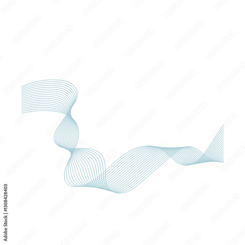 Fototapeta premium Abstract Curve Wave Line