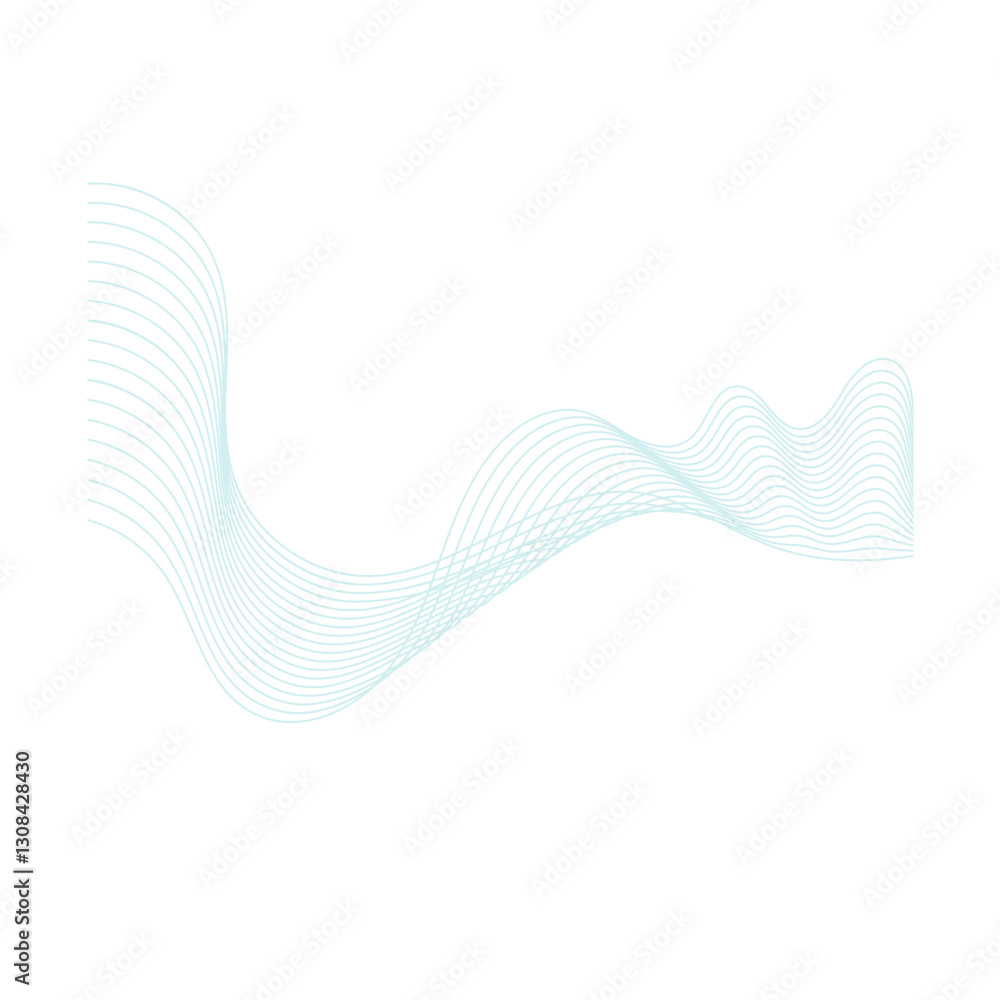 Fototapeta premium Abstract Curve Wave Line