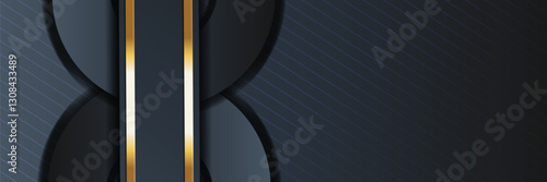 gold banner Abstract vector background board for text and message design modern. vector illustration