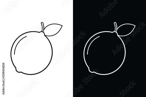 Lemon Fruit Flat Vector Simple and Elegant Symbol