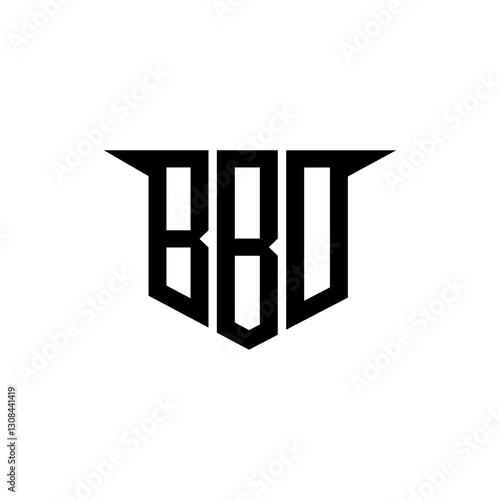 BBD letter logo design with white background in illustrator, vector logo modern alphabet font overlap style, calligraphy designs for logo, Poster, Invitation, etc. photo
