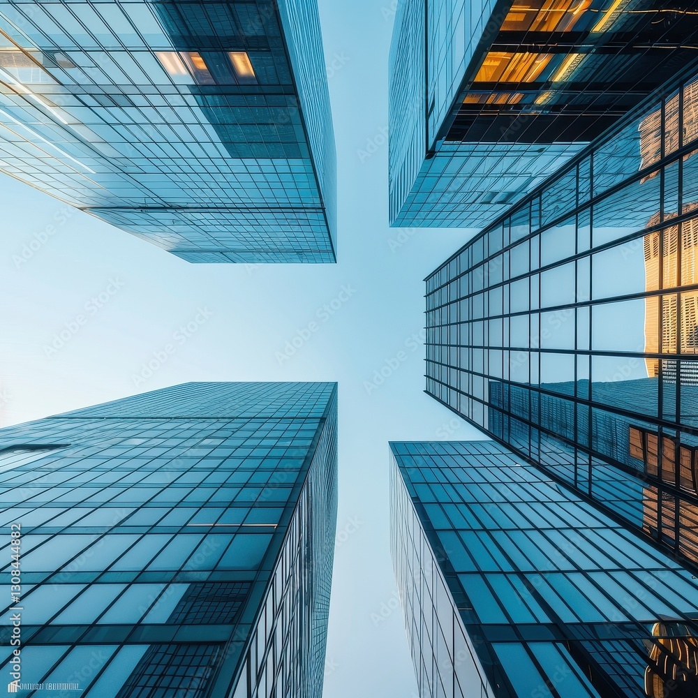 Modern Skyscrapers Reaching for the Sky