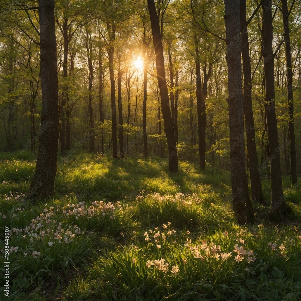Fototapeta premium morning in the woods