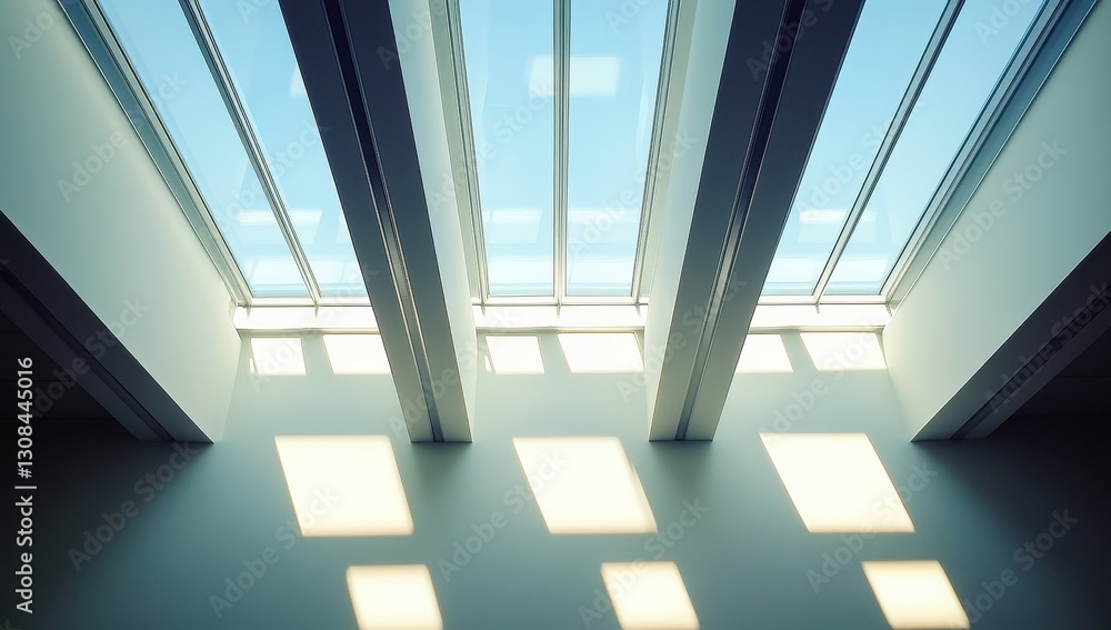 Geometric Skylight Architecture - Sunlight Patterns