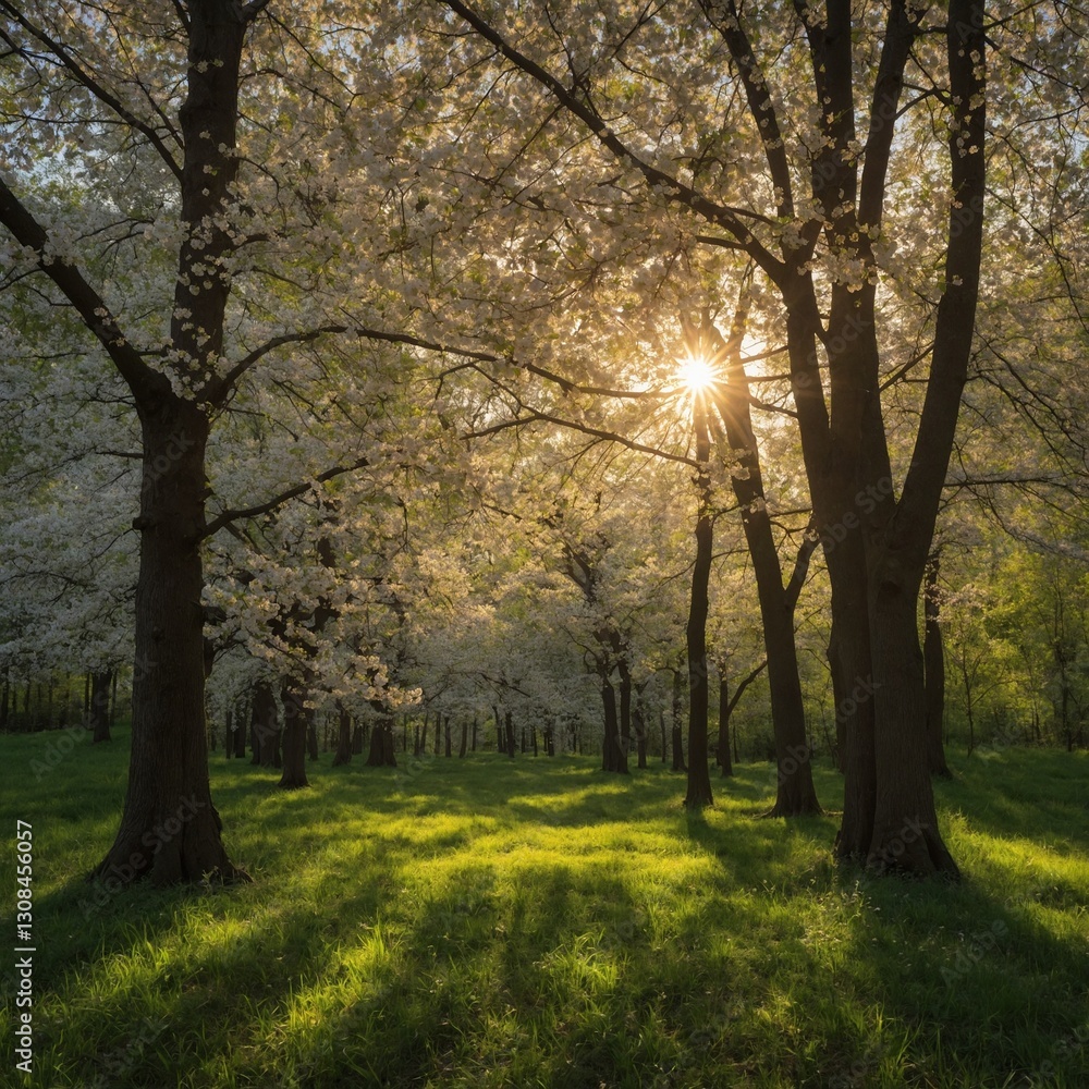 Fototapeta premium morning in the park