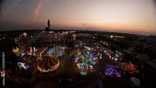 top view of festival.