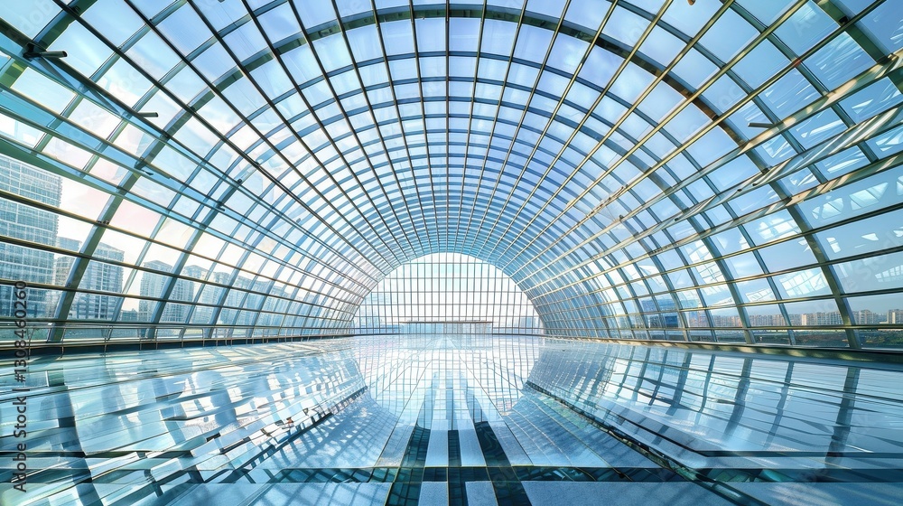 Modern Architectural Glass Building Interior