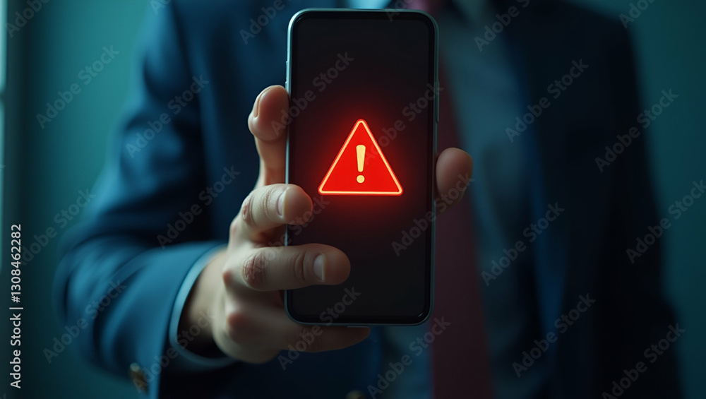 Flat A hand holding a glowing Scam Alert notification on a smartphone representing fraud detection and cybersecurity awareness concept as Hand holding a glowing Scam Alert notification displayed on a Flat A hand holding a glowing Scam Alert notification on a smartphone representing fraud detection and cybersecurity awareness concept as Hand holding a glowing Scam Alert notification displayed on a