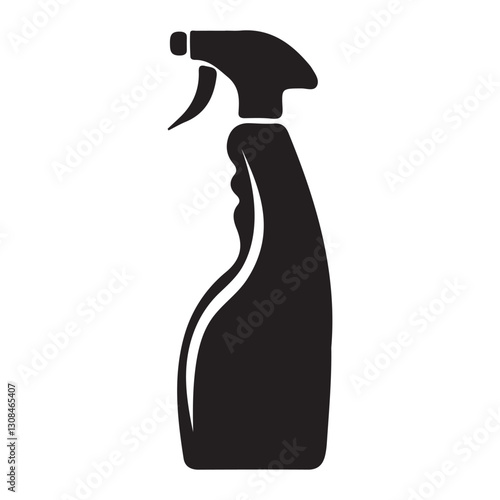 Versatile Cleaning Spray Bottle Icon for Hygiene and Sanitization Use