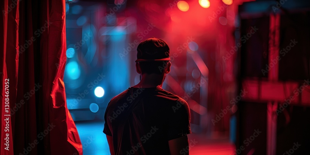 Obraz premium Spectator at a vibrant performance